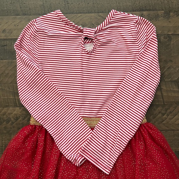 Bmagical | Red&White Striped Tulle Dress - Picture 4 of 6